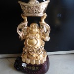 DSC02358 150x150 Phật di lặc đứng đỡ vàng H240G