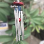 CG1238 2 150x150 Chuông gió 6 thanh trắng nhỏ CG1238