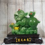 ln003 vua heo xanh nen vang 2 150x150 Heo xanh bên nén vàng LN003